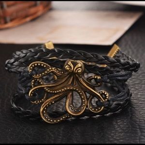 Octopus black bracelet new